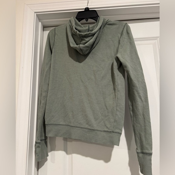 Olive Green Zip Hoodie - Picture 5 of 5
